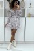 Robe patineuse fluide à fleurs rose | 9,10 $ | OKKO MODE