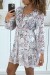 Robe patineuse fluide à fleurs rose | 9,10 $ | OKKO MODE