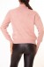 Pink Turtleneck Sweater with Chain Detail | €10.08 | OKKO MODE