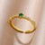 "Green Geometric Luxury Women's Ring - Small Stainless Steel, Round Cut Gems, Wedding Jewelry & Christmas Gift - Free Shipping" | $2.92 | OKKO MODE