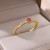 "Green Geometric Luxury Women's Ring - Small Stainless Steel, Round Cut Gems, Wedding Jewelry & Christmas Gift - Free Shipping" | $2.92 | OKKO MODE