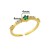"Green Geometric Luxury Women's Ring - Small Stainless Steel, Round Cut Gems, Wedding Jewelry & Christmas Gift - Free Shipping" | $2.92 | OKKO MODE