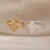 "Vintage Hollow Flower Stainless Steel Gold Wedding Rings for Couples" | $1.94 | OKKO MODE