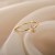 Bague ajustável em aço inoxidável, pérola simples - Casamento | 1,94 $ | OKKO MODE