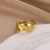 Bague coeur romantique en acier inoxydable - Bijoux mariage | 1,94 $ | OKKO MODE