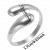 Anillo acero inoxidable diseño geométrico ajustable - Joyería unisex | 1,79 € | OKKO MODE
