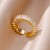 "Adjustable Stainless Steel Ring for Women - Luxury Aesthetic Jewelry" | $2.17 | OKKO MODE