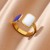 "Adjustable Stainless Steel Ring for Women - Luxury Aesthetic Jewelry" | $2.17 | OKKO MODE