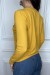 Mustard Pull with Patch and Rhinestones | $6.83 | OKKO MODE