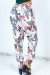 Calça estampada com penas multicoloridas - corte reto | 6,17 € | OKKO MODE