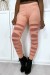 Rose Leggings with Pretty Cutout Pattern and Mesh Lining | $1.37 | OKKO MODE