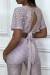 Strandset lila gold Netzstoff - Sommeroutfit für den Strand | 4,55 $ | OKKO MODE