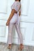 Strandset lila gold Netzstoff - Sommeroutfit für den Strand | 4,55 $ | OKKO MODE