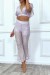 Strandset lila gold Netzstoff - Sommeroutfit für den Strand | 4,55 $ | OKKO MODE