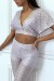 Strandset lila gold Netzstoff - Sommeroutfit für den Strand | 4,55 $ | OKKO MODE