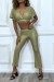 Conjunto de praia em rede verde e dourado | 6,83 $ | OKKO MODE