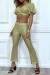 Conjunto de praia em rede verde e dourado | 6,83 $ | OKKO MODE