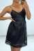 Petite robe noir effet bouffant avec magnifique tulle brodée | 8,06 € | OKKO MODE