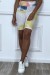 Yellow Tie Dye Push-Up and Anti-Cellulite Cycling Shorts | $4.55 | OKKO MODE