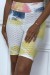 Yellow Tie Dye Push-Up and Anti-Cellulite Cycling Shorts | $4.55 | OKKO MODE