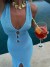 Sexy Hollow-Out Dress with Metal Ring for Women, Long Sleeves, Slit, Solid Color, V-Neck, Slim Fit, Evening Dresses, 2025 | $38.87 | OKKO MODE