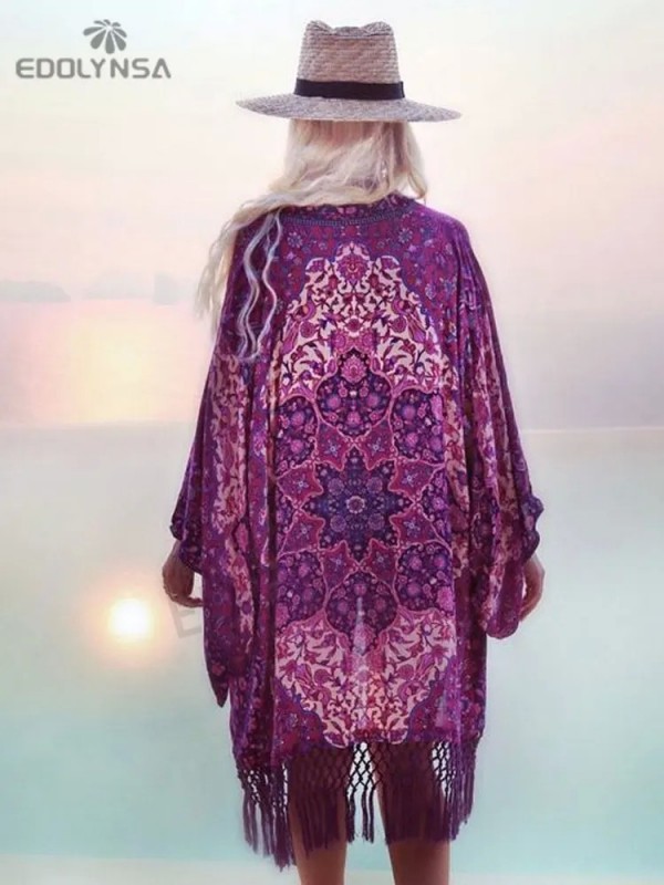 Robe de plage en mousseline de soie, modèle floral romantique