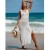 Kimono de playa blanco en crochet, túnica para bañador. | 20,58 $ | OKKO MODE