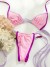 Rinabe-Maillot de bain bandage pour femmes, triangle, bikini, micro string, sexy, brésilien, vêtements de plage | 15,59 $ | OKKO MODE