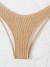 Brown Metal Knot Two-Piece Bikini Set for Women | $14.62 | OKKO MODE