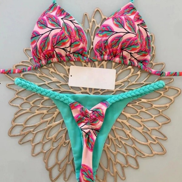 Conjunto Bikini Push Up 2025 para Mujer - Dos Piezas Sexy Impreso