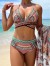 Maillot de bain 3 pièces pour femmes, ensemble Bikini au Crochet + Long châle, résistant au soleil, torsadé, Push Up, taille hau | 19,50 $ | OKKO MODE
